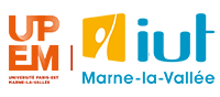 Logo of the IUT Marne-la-Vallée in Meaux and of the Université Paris-Est Marne-la-Vallée